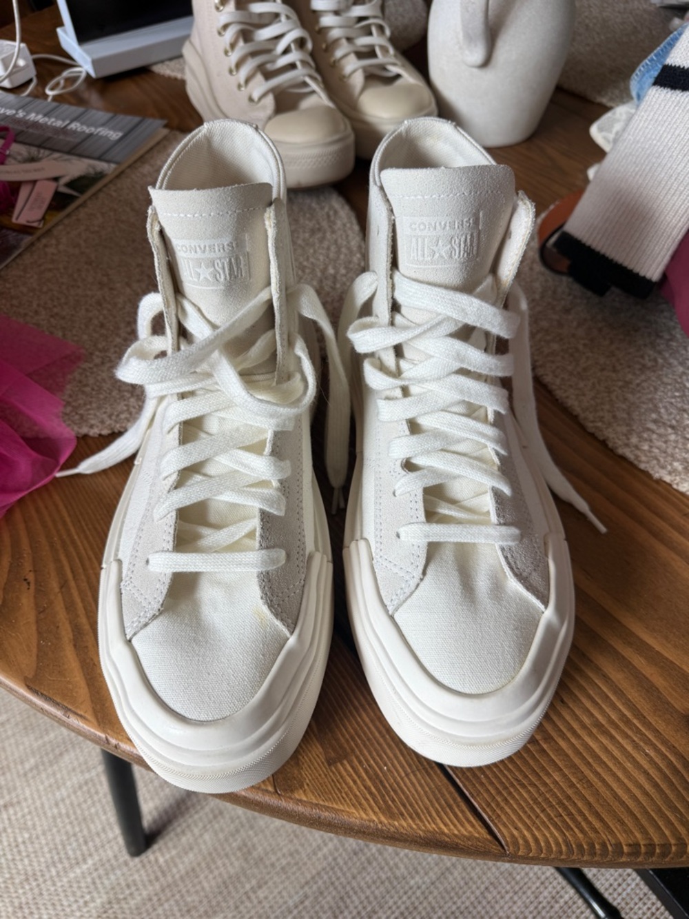 Converse High Top Sneakers - Cream